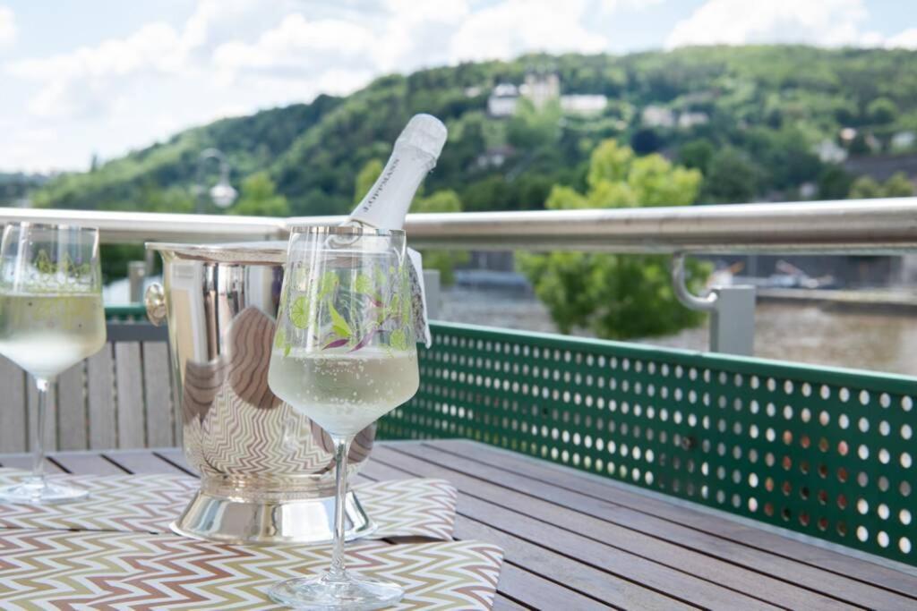 Ferienwohnung Panorama mit Festungsblick Würzburg Exterior foto