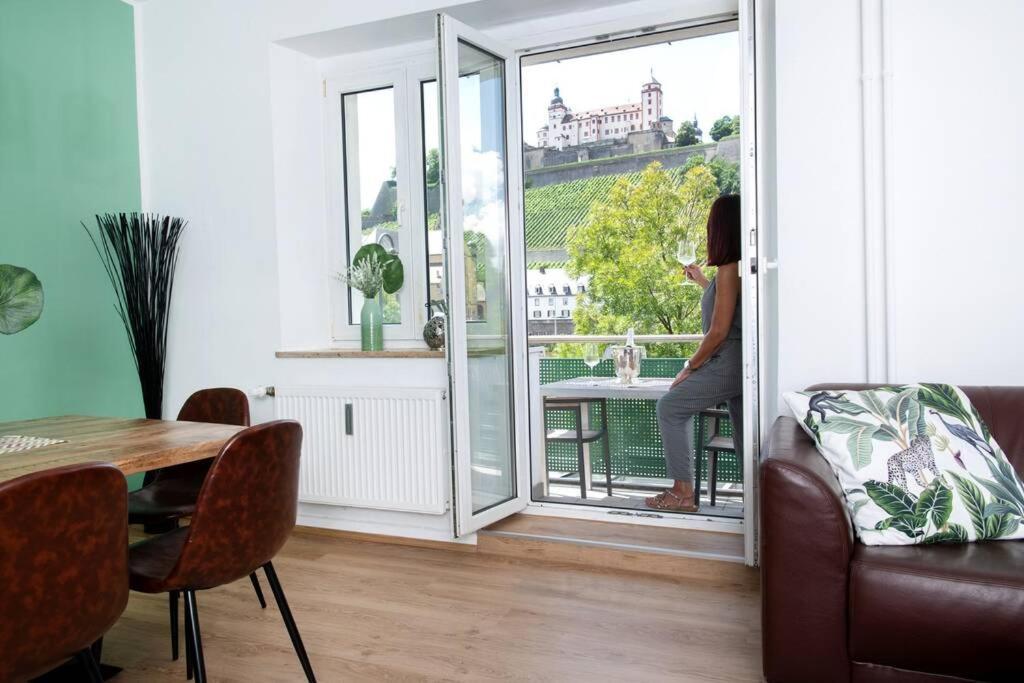 Ferienwohnung Panorama mit Festungsblick Würzburg Exterior foto